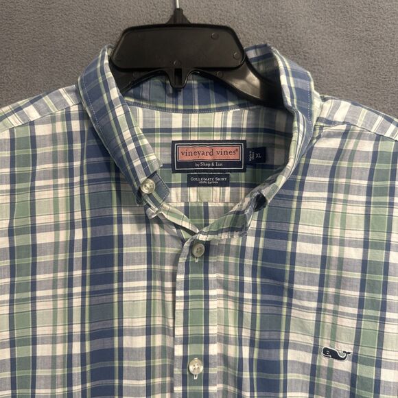 Vineyard Vines Collegiate Shirt Button Down Shirt Mens XL Plaid Business Casual - Picture 1 of 7